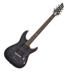 Schecter C-1 Platinum See Thru Black Satin - Ex Demo