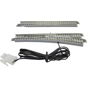 Rokuhan Z  rails (met ballastbed) 7297056 Wissel, Elektrisch, Rechts 110 mm 13 ° 490 mm 1 stuk(s)