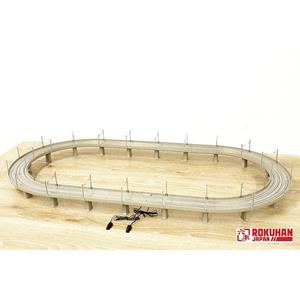 Rokuhan Z  rails (met ballastbed) 7297976 Railsovaal 1 set(s)