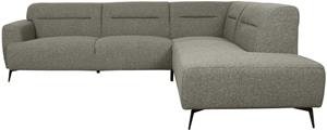 Hoekbank Bolzano - Truffel grijs - Boucle - Rechts
