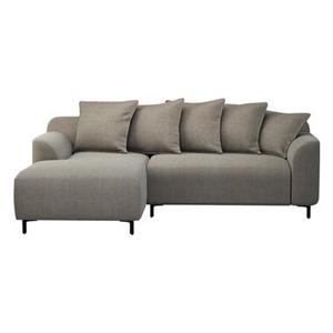 Leen Bakker Bank Elsa met chaise longue links - stof Eden - taupe