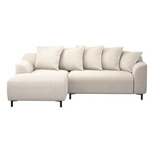 Leen Bakker Bank Elsa met chaise longue links - stof Eden - beige