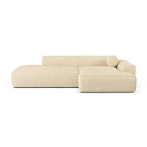 SIA Home Crème ribfluweel rechter hoekbank 260cm