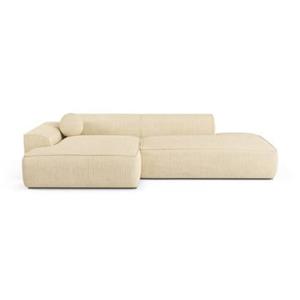 SIA Home Sofa linkerhoek corduroy crème 260cm