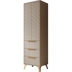 Meubella Kledingkast Xiano - Beige - 53 cm