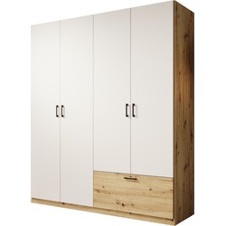 Meubella Kledingkast Audrey - Wit - 180 cm