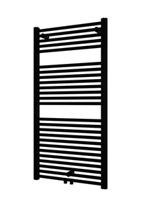 Plieger Palermo NXT designradiator midden-onder 60x117.5cm 681W zwart glans