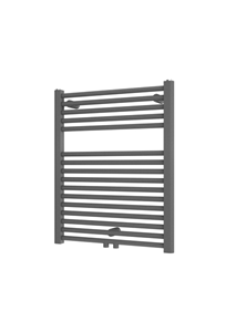 Plieger Palermo NXT designradiator midden-onder 60x73.5cm 434W zilver metallic
