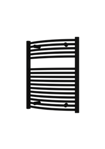 Plieger Palermo NXT gebogen radiator 60x73.5cm mat zwart
