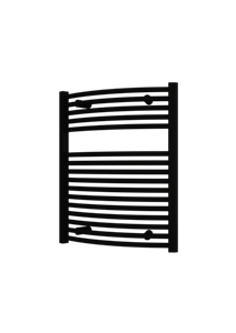 Plieger Palermo NXT gebogen radiator 50x73.5cm zwart grafiet