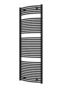 Plieger Palermo NXT gebogen radiator 60x177.5cm donkergrijs structuur