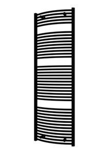 Plieger Palermo NXT gebogen radiator 50x177.5cm zwart glans