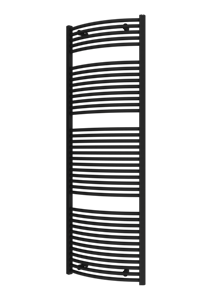 Plieger Palermo NXT gebogen radiator 60x177.5cm zwart grafiet