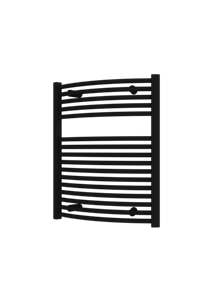 Plieger Palermo NXT gebogen radiator 60x73.5cm donkergrijs structuur