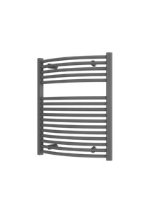 Plieger Palermo NXT gebogen radiator 50x73.5cm zilver metalic