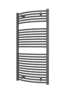 Plieger Palermo NXT gebogen radiator 50x117.5cm zilver metalic