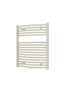 Plieger Palermo NXT gebogen radiator midden-onder 50x73.5cm wit structuur