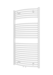 Plieger Palermo NXT gebogen radiator midden-onder 50x117.5cm mat wit