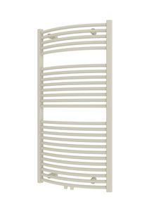 Plieger Palermo NXT gebogen radiator midden-onder 50x117.5cm wit structuur