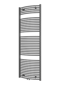 Plieger Palermo NXT gebogen radiator midden-onder 50x177.5cm zilver metalic