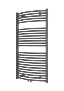 Plieger Palermo NXT gebogen radiator midden-onder 50x117.5cm zilver metalic