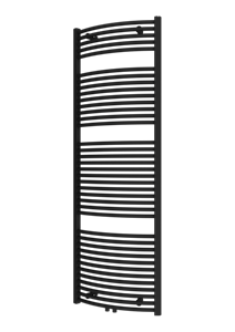 Plieger Palermo NXT gebogen radiator midden-onder 60x177.5cm zwart grafiet