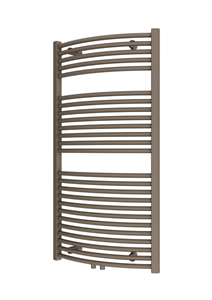 Plieger Palermo NXT gebogen radiator midden-onder 60x117.5cm zandsteen