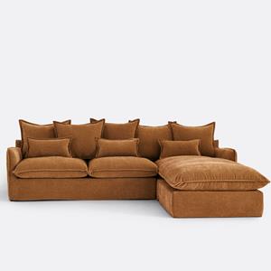 LA REDOUTE INTERIEURS Hoekbank van mêlee polyester, rechterhoek, Odna