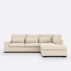 LA REDOUTE INTERIEURS Hoekbank katoen/linnen, Bultex, Odessa