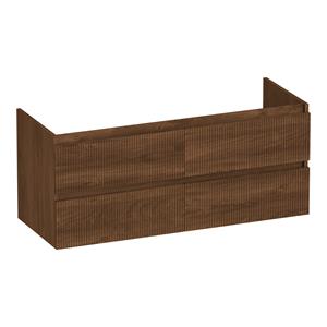 Brauer Joy Wavy onderkast ribbelfront 120cm met 4 softclose lades forest cacao