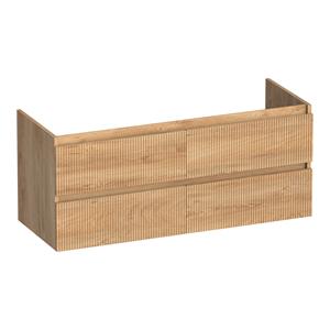 Brauer Joy Wavy onderkast ribbelfront 120cm met 4 softclose lades forest tan