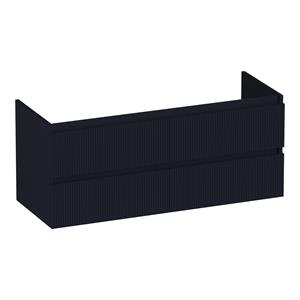 Brauer Joy Wavy onderkast ribbelfront 120cm met 4 softclose lades zwart mat