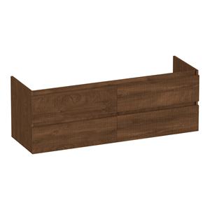 Brauer Joy Wavy onderkast ribbelfront 140cm met 4 softclose lades forest cacao