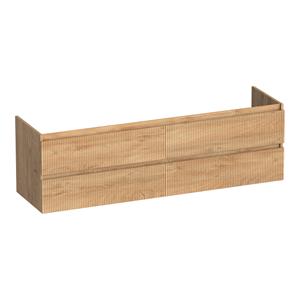 Brauer Joy Wavy onderkast ribbelfront 160cm met 4 softclose lades forest tan