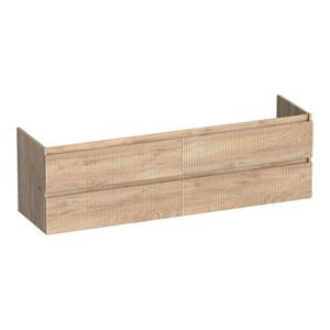 Brauer Joy Wavy onderkast ribbelfront 160cm met 4 softclose lades forest wheat