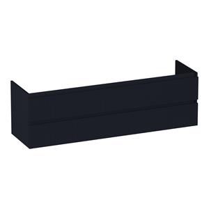 Brauer Joy Wavy onderkast ribbelfront 160cm met 4 softclose lades zwart mat