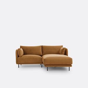 LA REDOUTE INTERIEURS Compacte rechthoekige bank, fluweel Victor