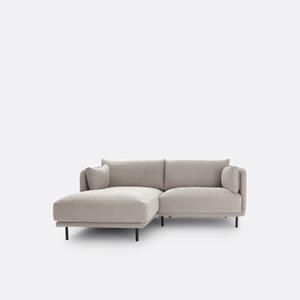 LA REDOUTE INTERIEURS Compacte hoekbank links, stof met structuur Victor