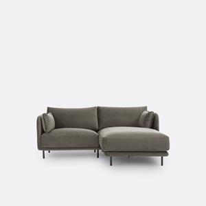 LA REDOUTE INTERIEURS Compacte rechthoekige bank, fluweel Victor