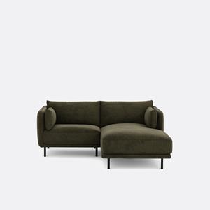 LA REDOUTE INTERIEURS Compacte rechthoekige bank, stof met structuur Victor