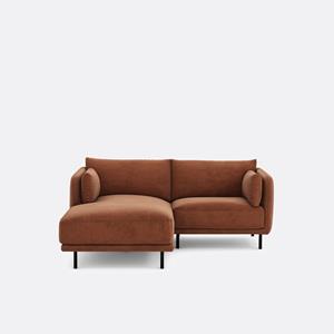 LA REDOUTE INTERIEURS Compacte hoekbank links, stof met structuur Victor