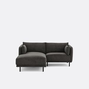 LA REDOUTE INTERIEURS Compacte hoekbank links, stof met structuur Victor