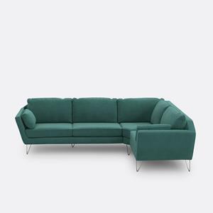 LA REDOUTE INTERIEURS Hoekbank XL in fluweel, Topim