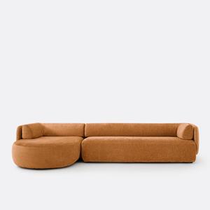 LA REDOUTE INTERIEURS Hoekbank links, dik fluweel, Méridiano