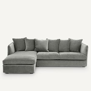 AM.PM Hoekbank stonewashed fluweel, Neo Chiquito