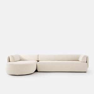 LA REDOUTE INTERIEURS Hoekbank links, fluweel, Méridiano