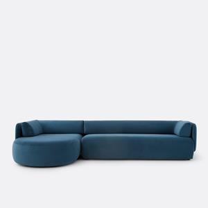 LA REDOUTE INTERIEURS Hoekbank links, fluweel, Méridiano