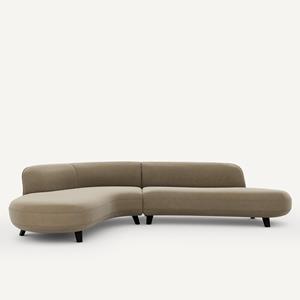 AM.PM Hoekbank van fluweel, Rosebury design E.Gallina