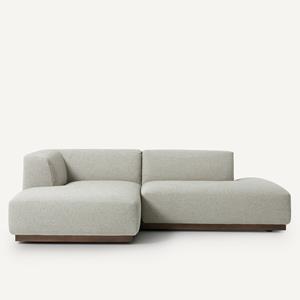 AM.PM Linkse hoekbank van getextureerd viscose linnen, Jacopo