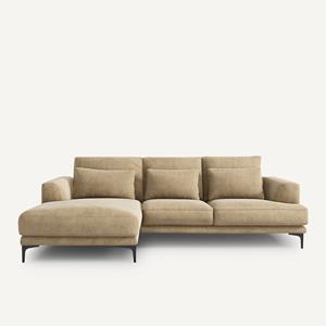 AM.PM Linkse hoekbank in stonewashed fluweel, Marsile